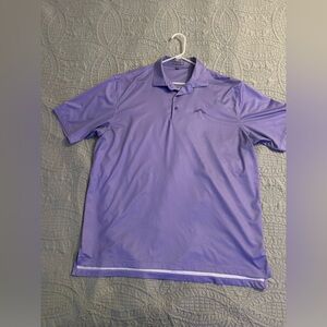 Peter Millar Summer Comfort Striped Polo Purple Grey Men’s XL Hawaii Golf